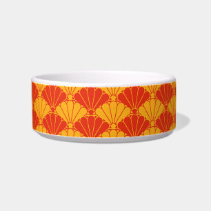 Tigela Padrão-múon de Kiku Chrysanthemum Red Yellow Orien