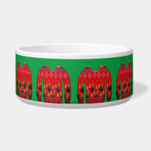 Padrão nórdico suéter feio inverno bonito vermelho