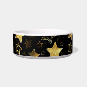 Tigela Padrão sem costura com estrelas de Ouro