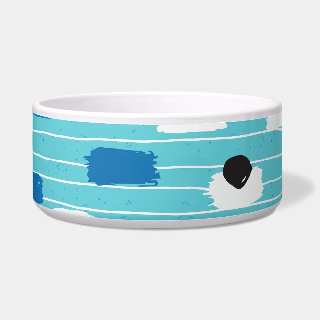 Tigela Padrão sem costura do curso do pincel, desenhado à (Frente)