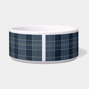 Tigela padrão tartano tecido Campbell Cerâmica Pet Bowl
