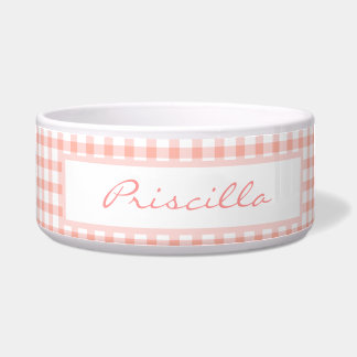 Tigela Padrão Verificado a Rosa