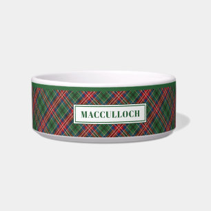 Tigela Padrão Xadrez Tecido Personalizado Clan MacCulloch