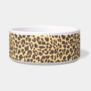 Tigela Padrões da pele animal do impressão do leopardo