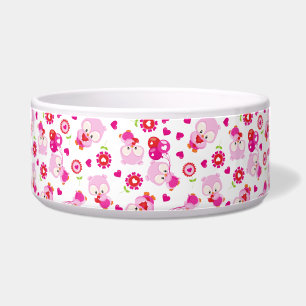 Tigela Padrões De Corujas, Corujas Frescas, Corujas Rosa,