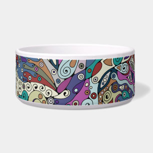 Tigela Padrões De Mão E Digitalmente Pintados Art 8°