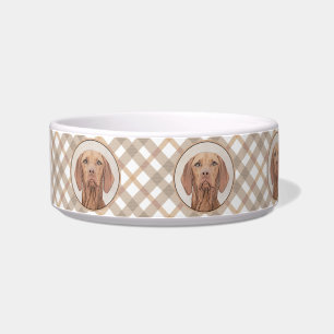 Tigela Painting Vizsla - Arte de Cachorro Original