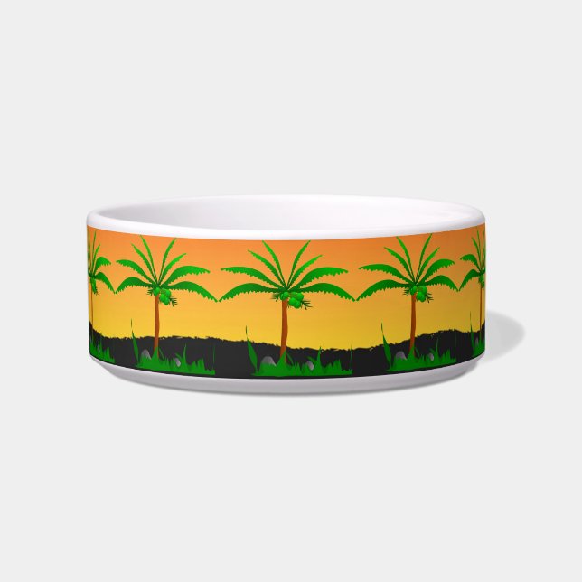 Tigela Palm Tree Pet Bowl (Frente)