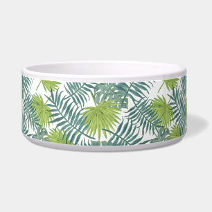 Tigela Palma tropical havaiana verde azul