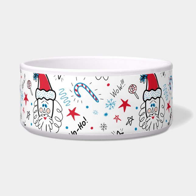 Tigela Papais noeis ilustram os toques de Natal (Frente)