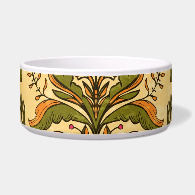 Tigela Papel de parede floral clássico: damasco estilizad (Frente)