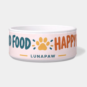 Tigela para Cachorro Boa Comida Bom Humor Patas