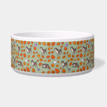 Tigela para cachorro Great Dane Halloween Floral K