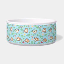 Tigela para Cães Floral Primavera Pomerânia Design