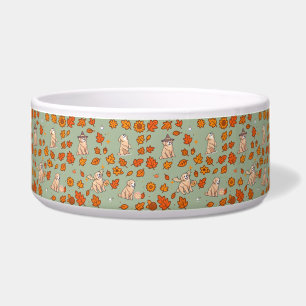 Tigela para Cão Retriever Dourado Floral de Hallow