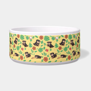 Tigela para Cão Rottweiler com Kawaii Floral de Ve