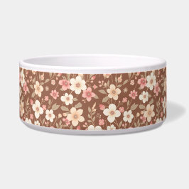 Tigela para comida/água de estimação floral 