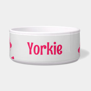 Tigela Para Corações Cor-de-Rosa Espalhados Escrevendo Pe