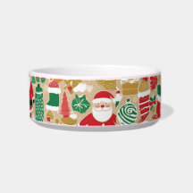 Tigela para Gatos de Tratamentos Festivos – Santas