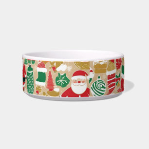 Tigela para Gatos de Tratamentos Festivos – Santas