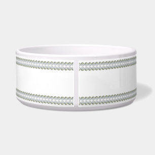Tigela para Pet Branco Prata