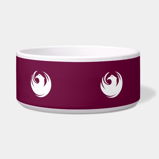 Tigela para Pet com Bandeira da Cidade de Phoenix (Frente)