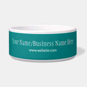 Tigela para Pet com Logotipo Personalizado Azul-Ve
