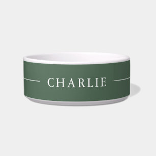 Tigela para Pet com Nome Personalizado Minimalista