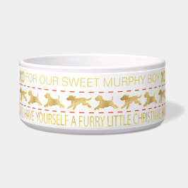 Tigela para PET de Natal "SWEATER DOURADO/HORRÍVEL