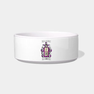 Tigela para Pet Liu Sobrenome e Escudo