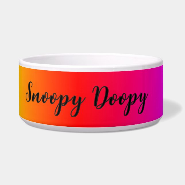 Tigela para Pet "Prisma Arco-íris" (Direita)