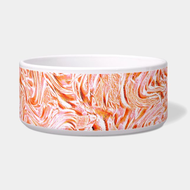 Tigela Parece textura de parede, cor de salmão (Frente)