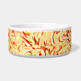 Tigela Parece um repolho, amarelo e coral