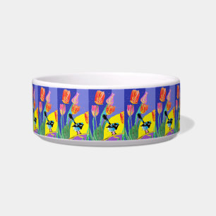 Tigela Pássaros Vermelhos Pássaros Pássaros Patos Flor