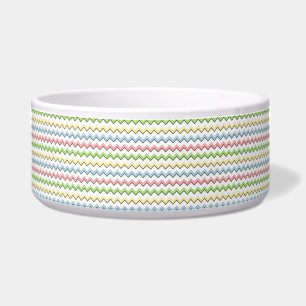 Tigela Pastel Chevron-Drop Shadow por Shirley Taylor