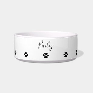 Tigela Pata de Nome Personalizado Imprime Padrões Trend