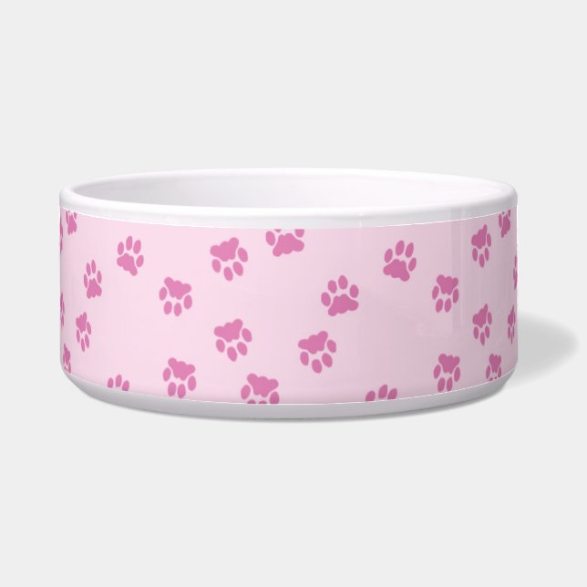 Tigela Pata Rosa Pet Bowl (Frente)