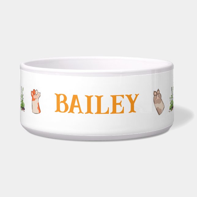 Tigela Patas Cerâmicas Pet Bowl (Frente)