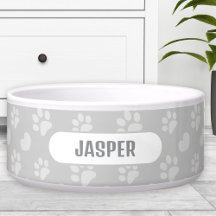 Patas Coração Cinza Nome Pet Cão