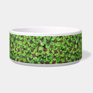 Tigela Patch de Quatro Folhas de Folha, Sorrel, com Dew