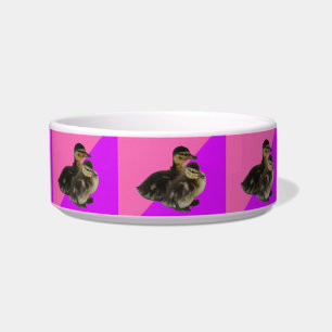 Tigela Patinhos em Sorvete de Framboesa Rosa e Roxo