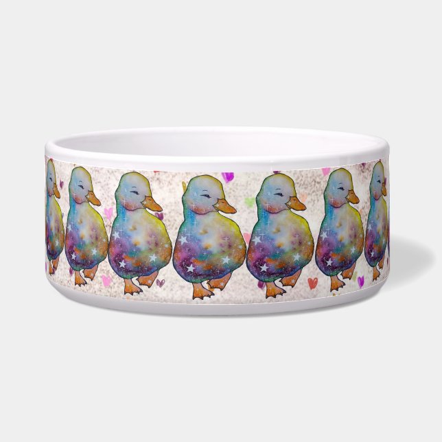 Tigela Pato chamado Arco-íris (Frente)