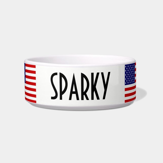 Tigela Pbcnt Personalizável do Sinalizador EUA (Frente)