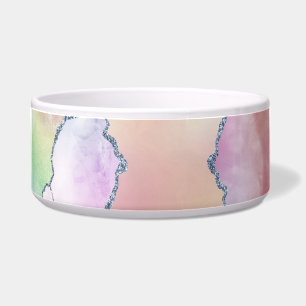 Tigela Peachy Agate Bonito Mole Pastel Watercolor Ombre