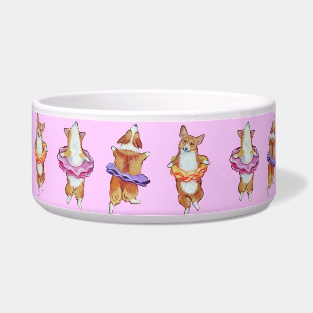 Tigela Pembroke Welsh Corgi Dog Bowl Ballerina (Direita)