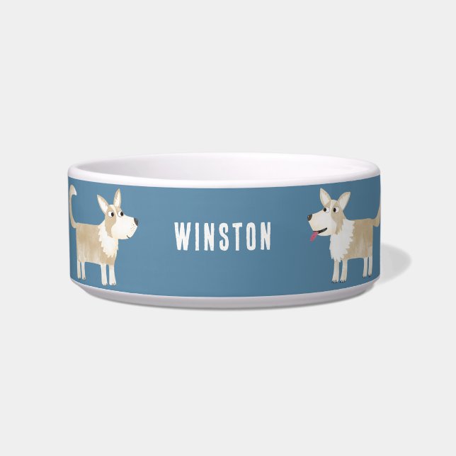 Tigela Pembroke Welsh Corgi Personalizado (Frente)