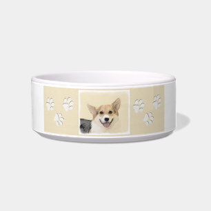 Tigela Pembroke Welsh Corgi - Pintura Original para Cacho