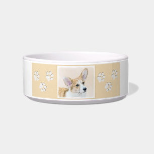 Tigela Pembroke Welsh Corgi - Pintura Original para Cacho