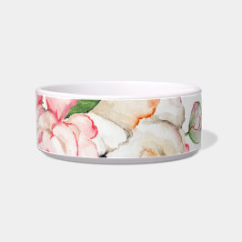 Tigela Peões de aquarelas de cor tenra