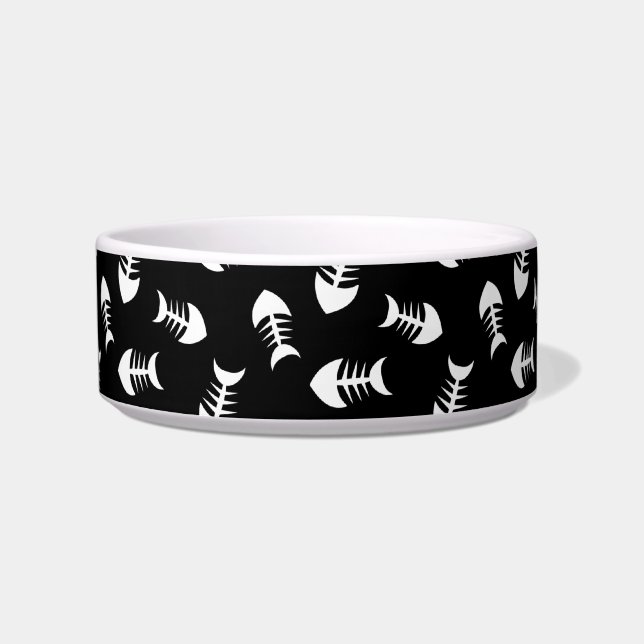 Tigela Pequenos Peixes Gatinho Tuexdo (Frente)